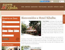 Tablet Screenshot of hotelxibalba.com